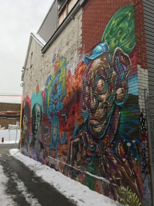 colourful street in toronto