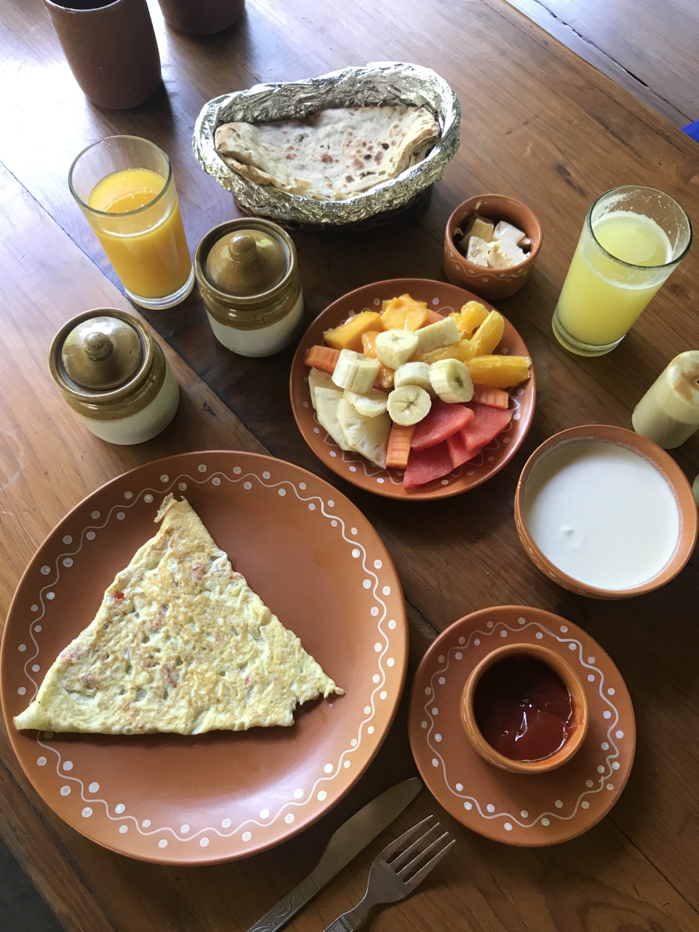 breakfast the himalayan village