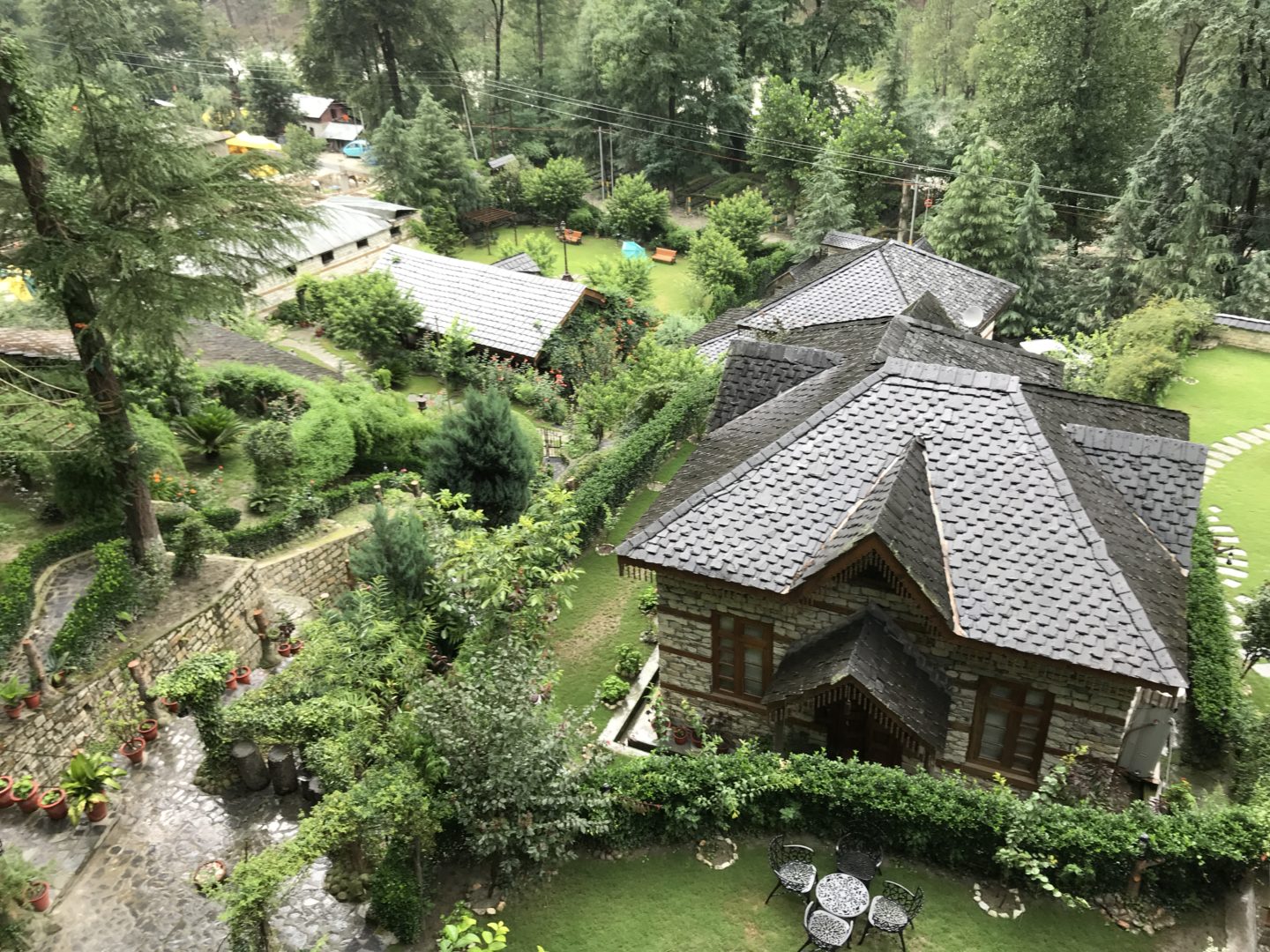 view from machan the himalayan village