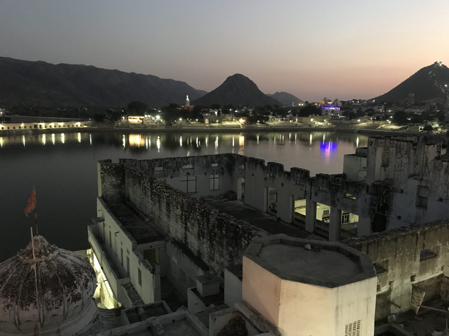 pushkar lake sunset