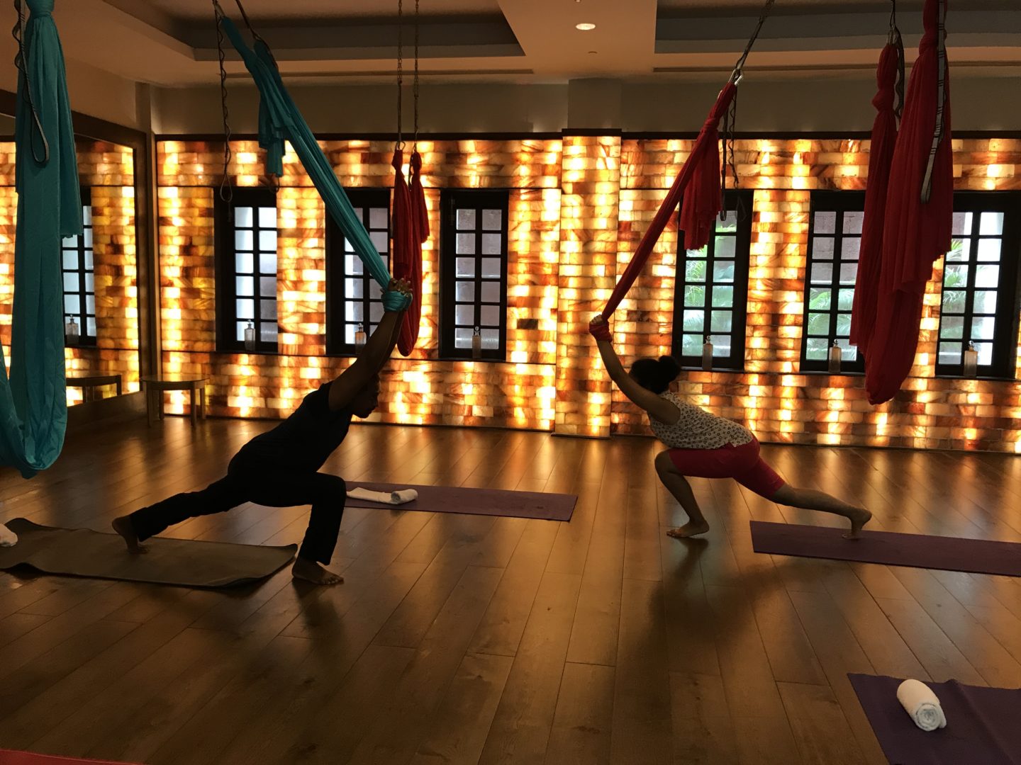 aerial yoga in india grand hyatt