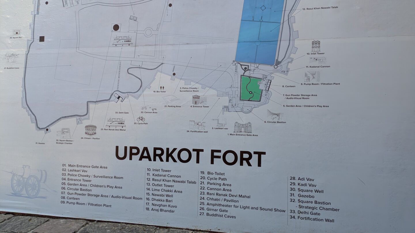 junagadh uparkot fort map